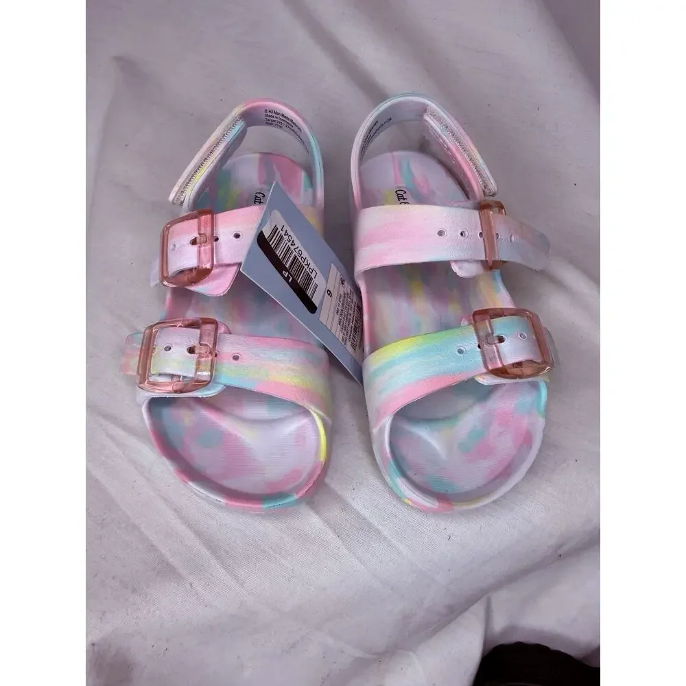 Cat & Jack Toddler Ade Blown EVA Sandals Multicolor, 9T, NWT